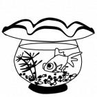 金魚鉢 金魚 生き物 夏 ８月